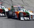 Vitantonio Liuzzi ve Adrian Sutil - Force India - Monza 2010